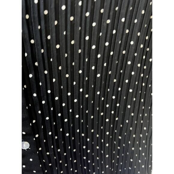 Violet & Claire Womens Button Up Polka-Dot Blouse Shirt Large - Picture 5 of 5